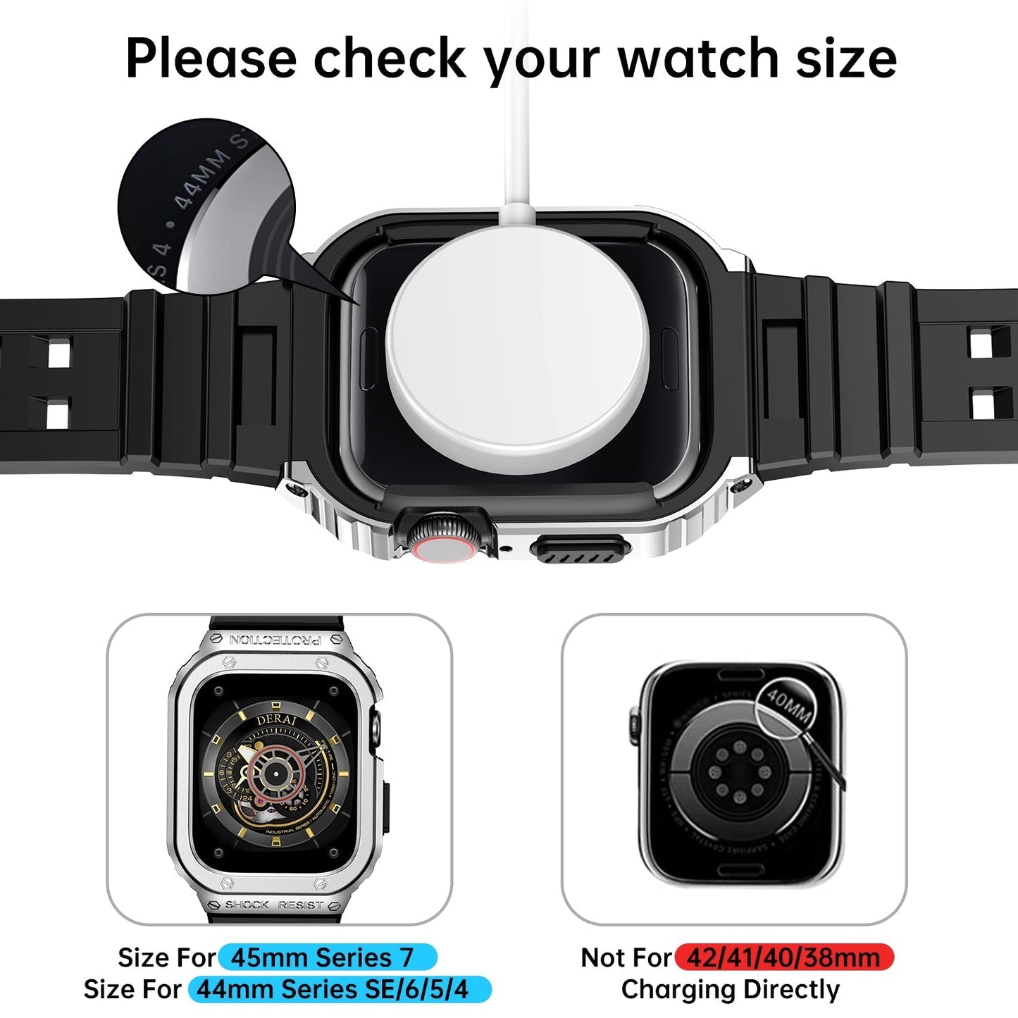 Findo Luxe Stainless Steel Watch Band with Adjustable Fit