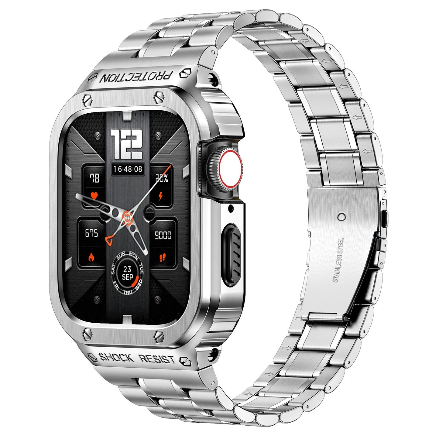 Luxurious Lex Stainless Steel Watch Band & Case