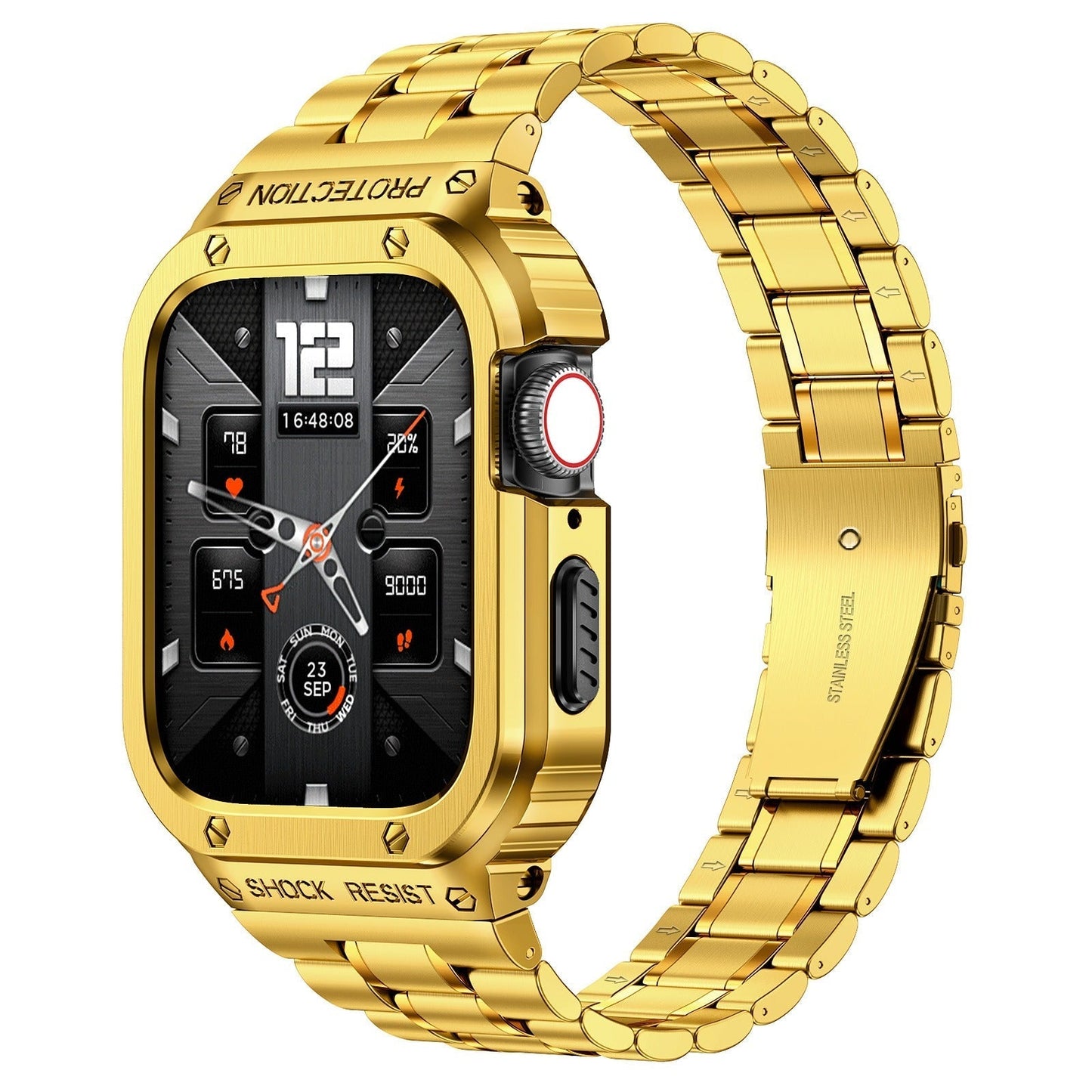 Luxurious Lex Stainless Steel Watch Band & Case