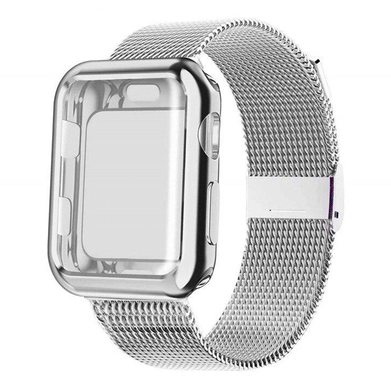 Arche Milanese Metal Band with Elegant Case for Apple Watch