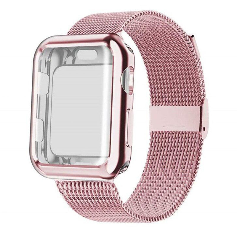 Arche Milanese Metal Band with Elegant Case for Apple Watch