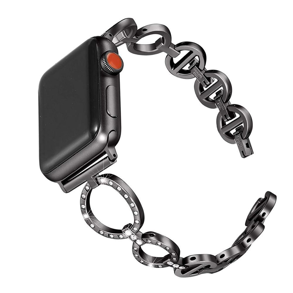 Vita Diamond Elegance Stainless Steel Apple Watch Band