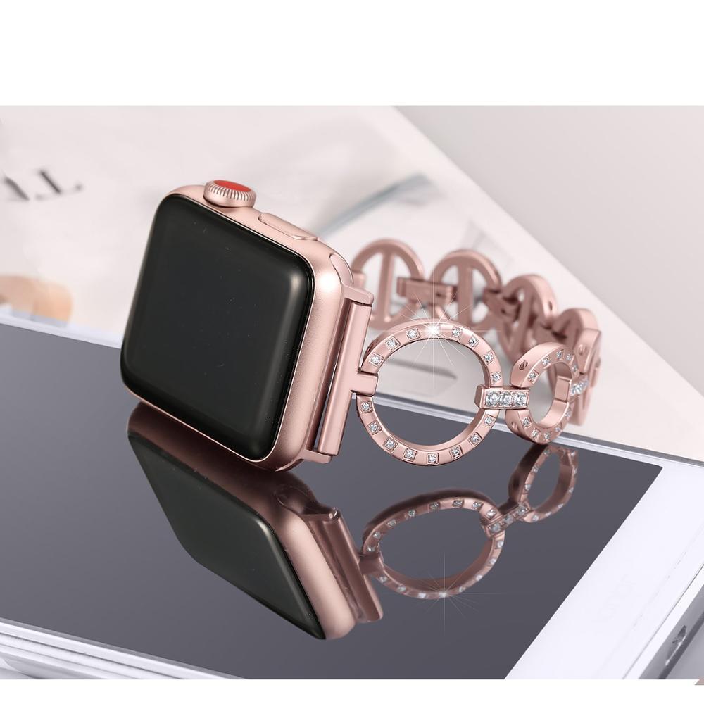 Vita Diamond Elegance Stainless Steel Apple Watch Band