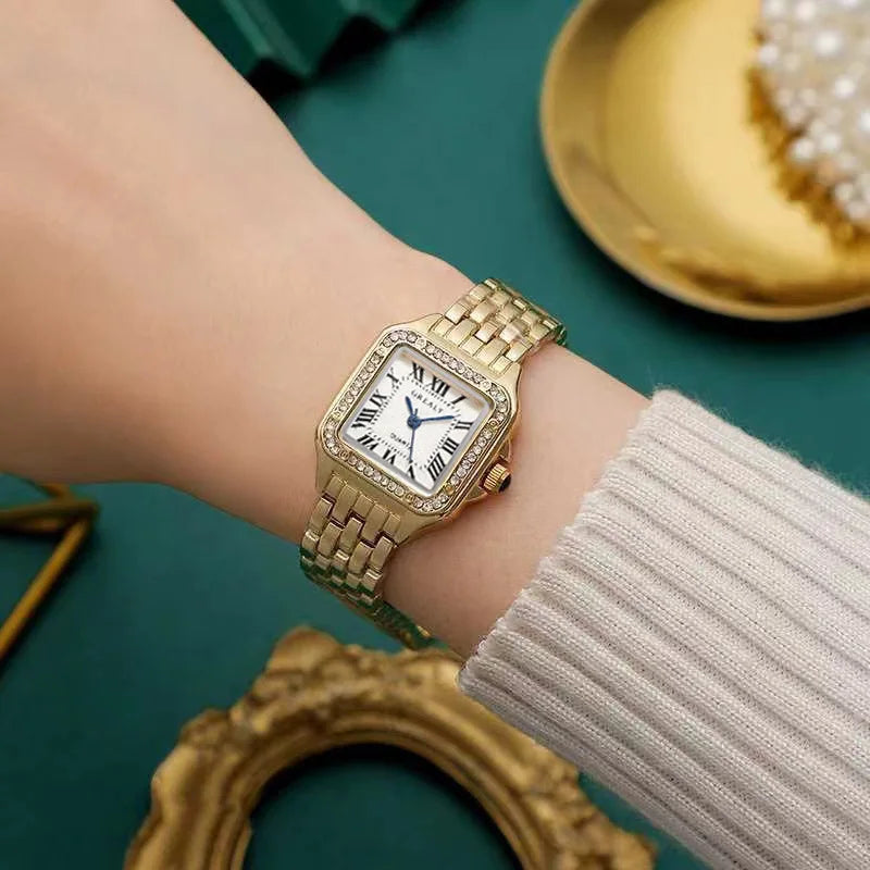 Light Luxury Ladies Stainless Steel Business Quartz Watch