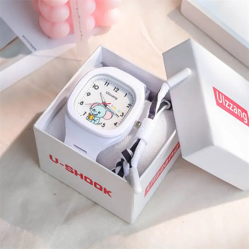 Trendy Kids Square Luminous Sports Watch in Multiple Colors