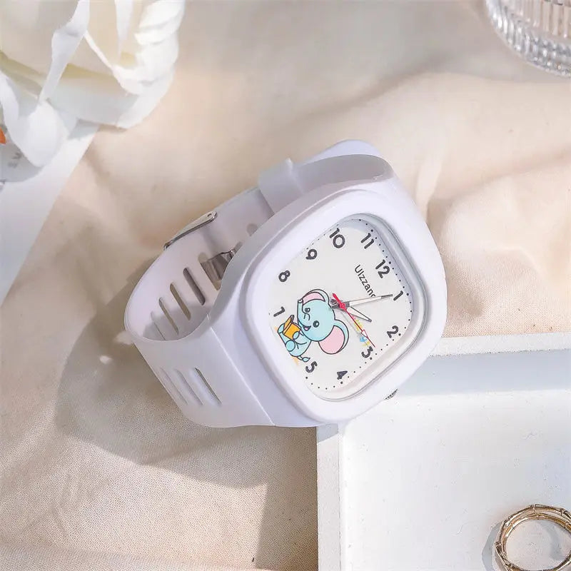 Trendy Kids Square Luminous Sports Watch in Multiple Colors