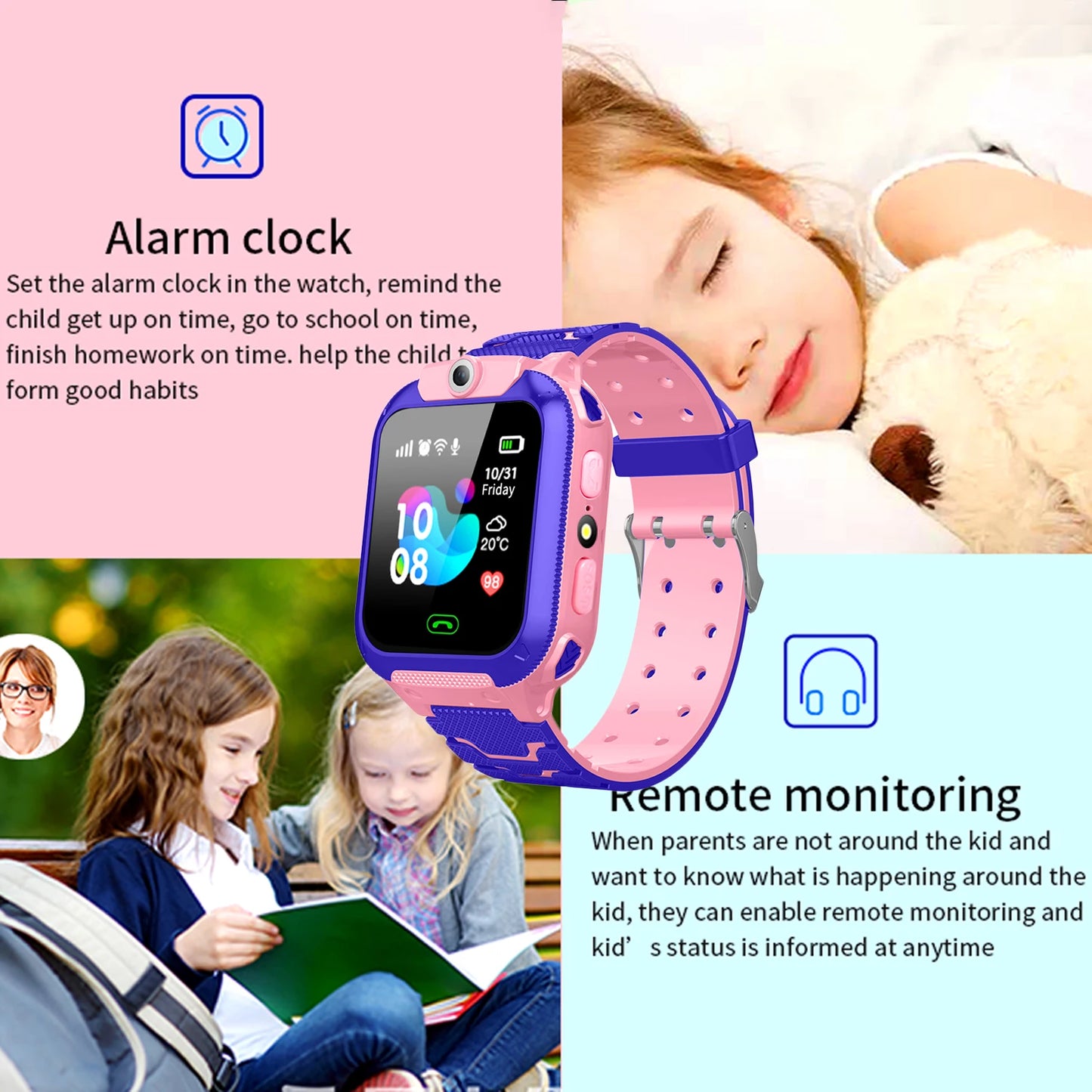 Kids' Smartwatch with Camera, Music, Games & Fitness Tracker