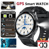 2025 Smart GPS Watch with Bluetooth Call, 10ATM Waterproof, and Multi-Tracker Functions