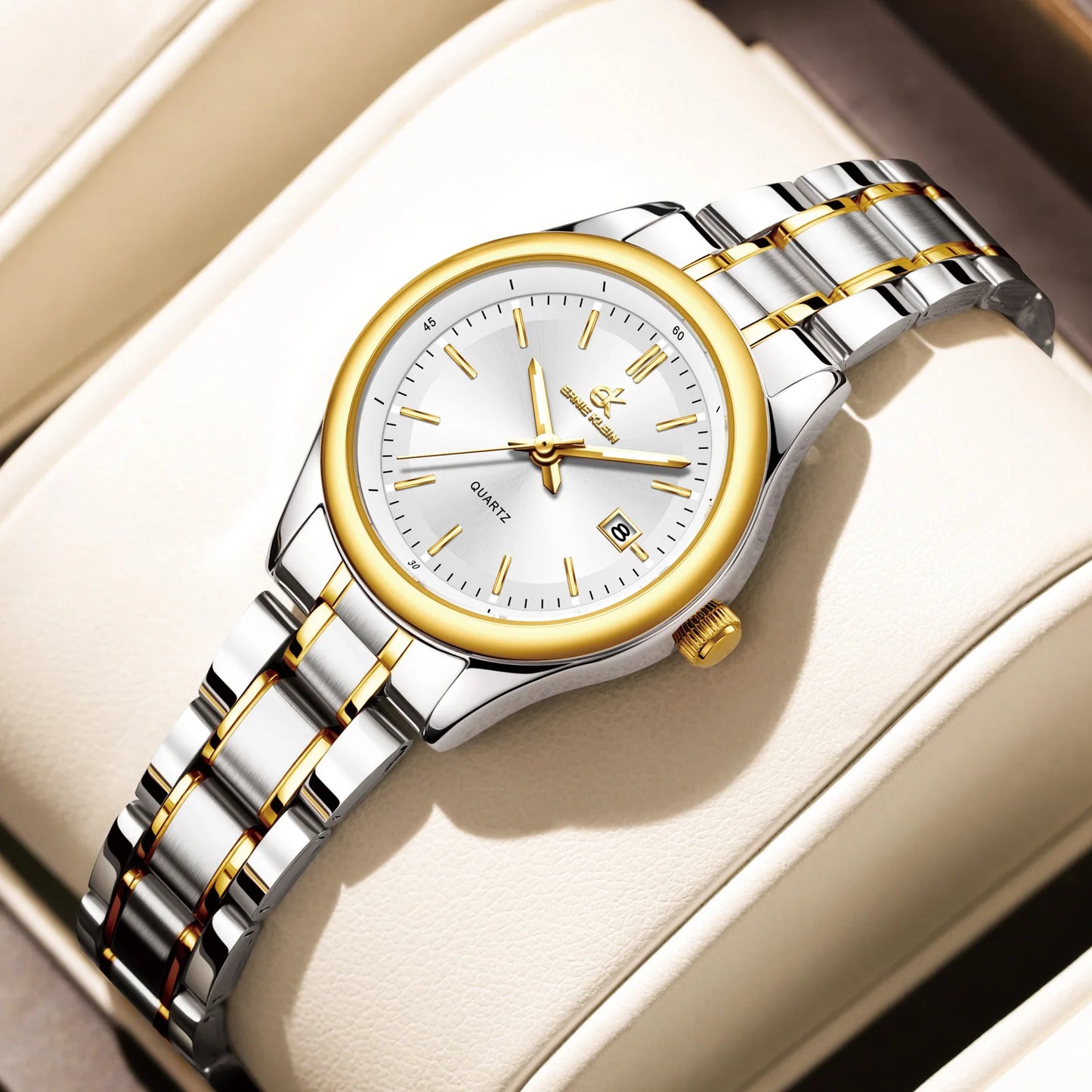 Luxury Gold Women's Waterproof Luminous Dress Watch
