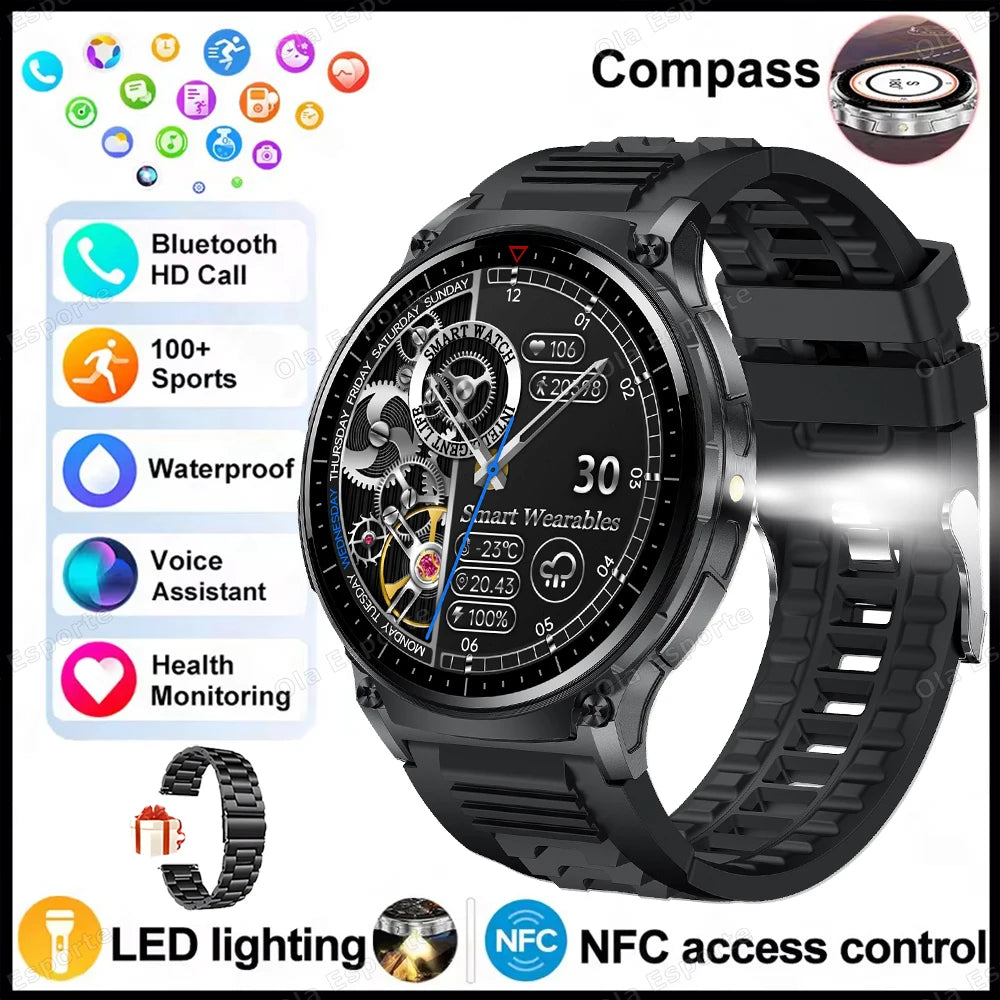 Strap Wise 2025 GPS Smart Watch with Bluetooth Call, 10ATM Waterproof & Multi-Functional Tracker