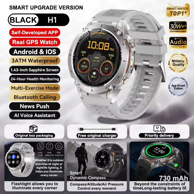 Strap Wise Ultra GPS Smart Watch with 10ATM Waterproof & Dual-band GNSS