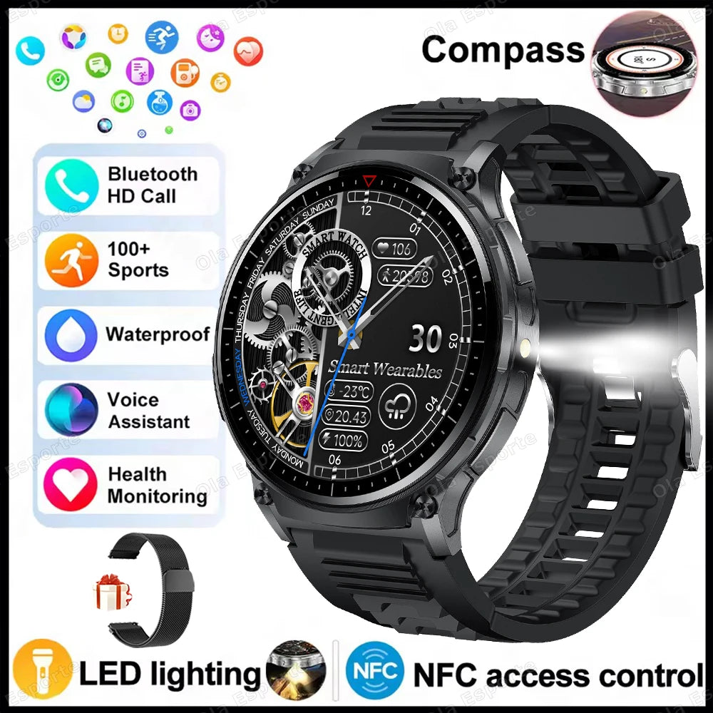 Strap Wise 2025 GPS Smart Watch with Bluetooth Call, 10ATM Waterproof & Multi-Functional Tracker