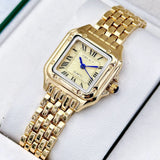 Light Luxury Women's Gold Stainless Steel Fashion Quartz Watch