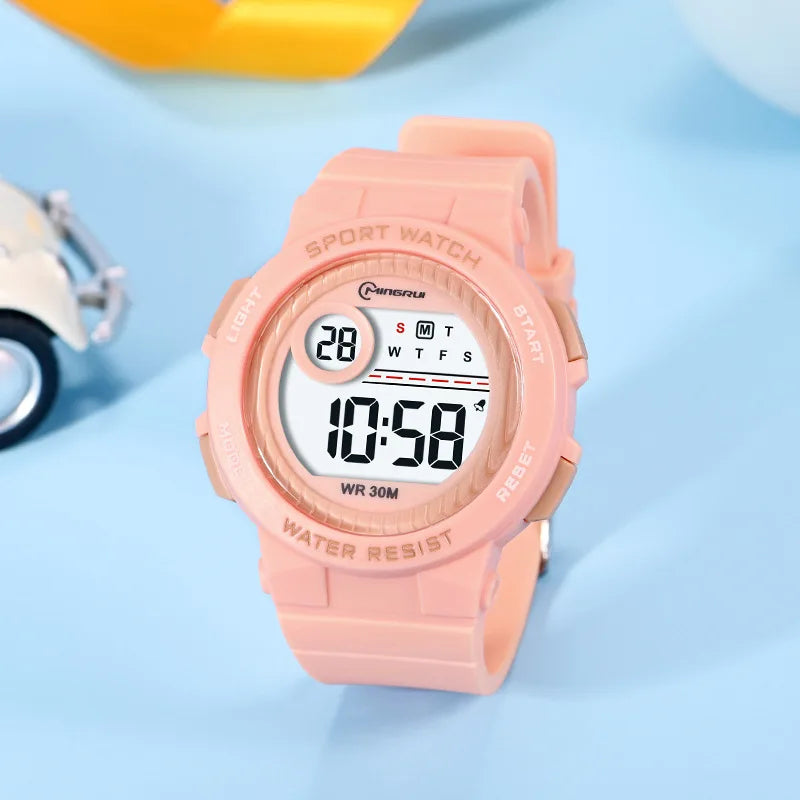 OHSEN Kids 30M Waterproof Digital Sport Watch with Stopwatch and Alarm