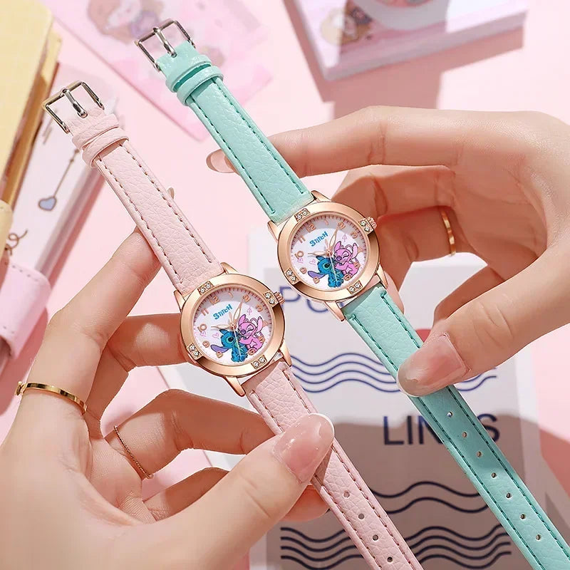 Cute Cartoon Kids' Quartz Watch with Imitation Diamonds