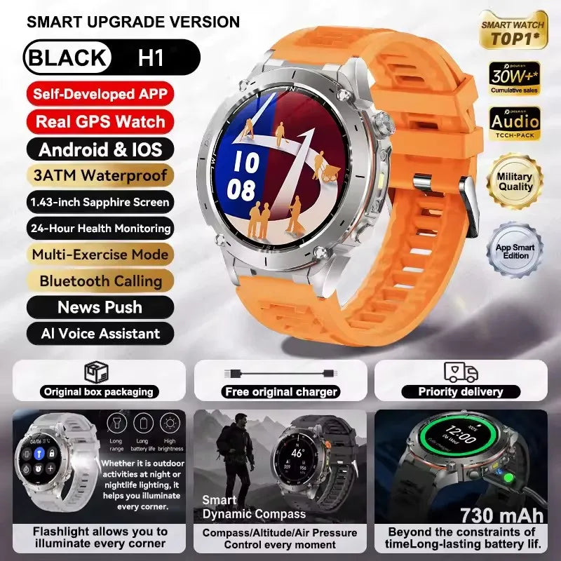 Strap Wise Ultra GPS Smart Watch with 10ATM Waterproof & Dual-band GNSS