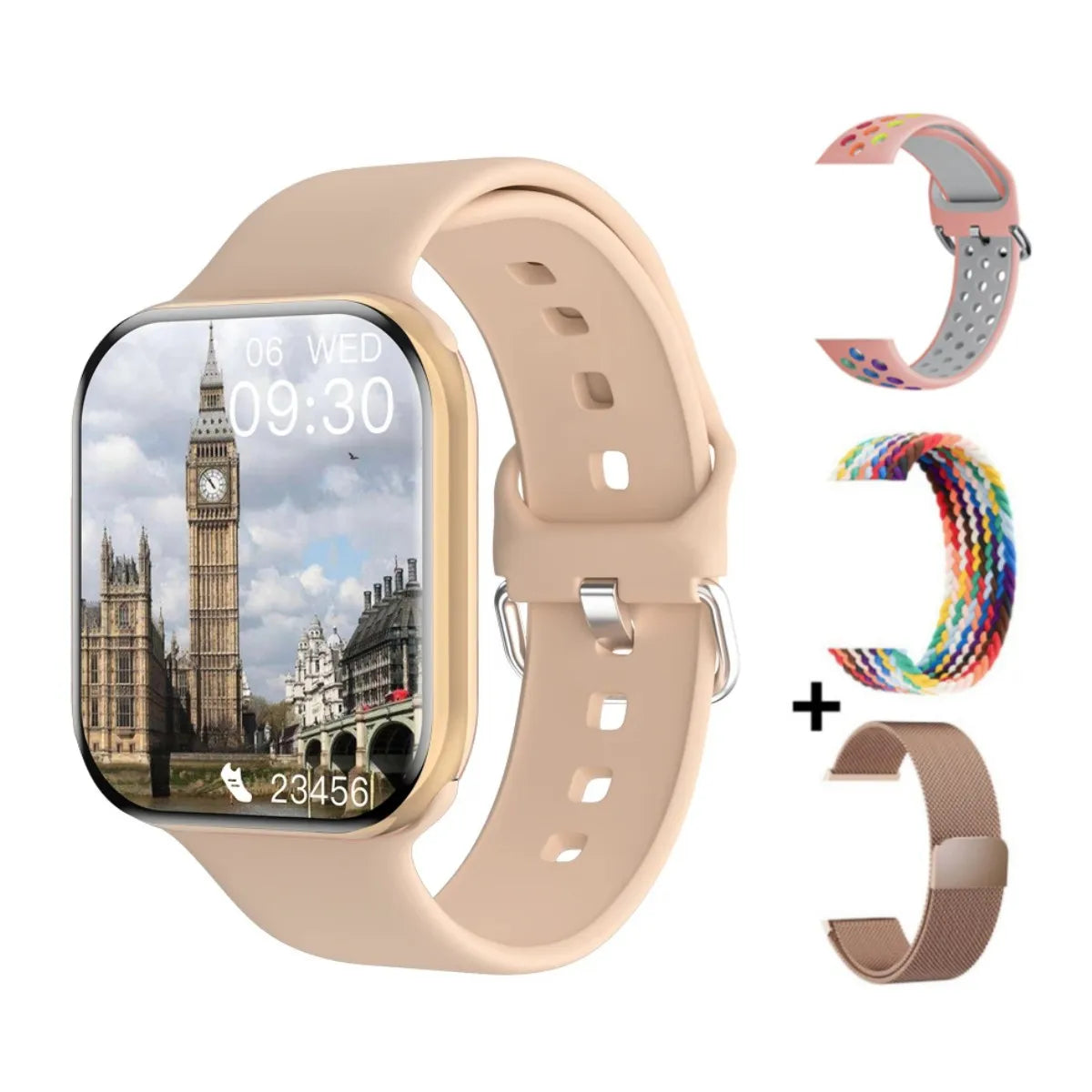 Strap Wise GPS Smart Watch Series 10 with Music, Bluetooth Calls, and Health Tracking