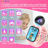 SIMSONLAB Kids Smart Watch with HD Touch Screen, Camera, and 18 Games