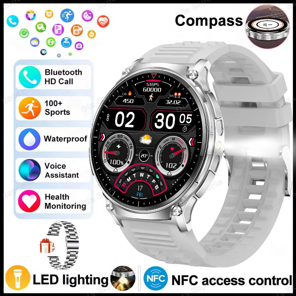 Strap Wise 2025 GPS Smart Watch with Bluetooth Call, 10ATM Waterproof & Multi-Functional Tracker