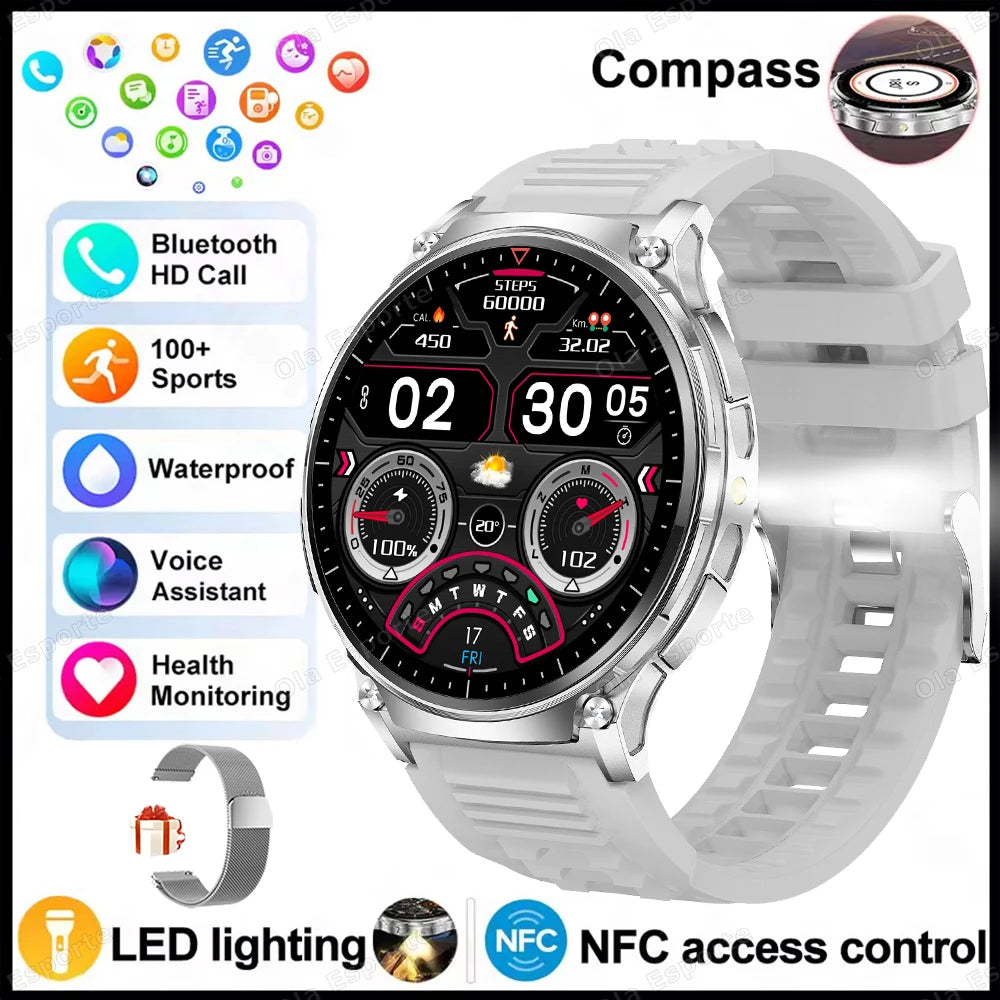 Strap Wise 2025 GPS Smart Watch with Bluetooth Call, 10ATM Waterproof & Multi-Functional Tracker