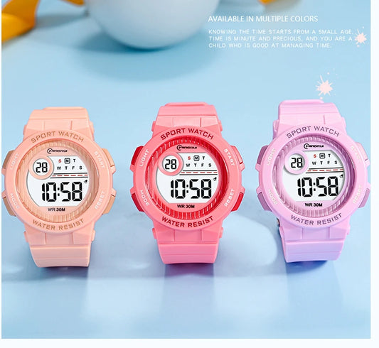 OHSEN Kids 30M Waterproof Digital Sport Watch with Stopwatch and Alarm