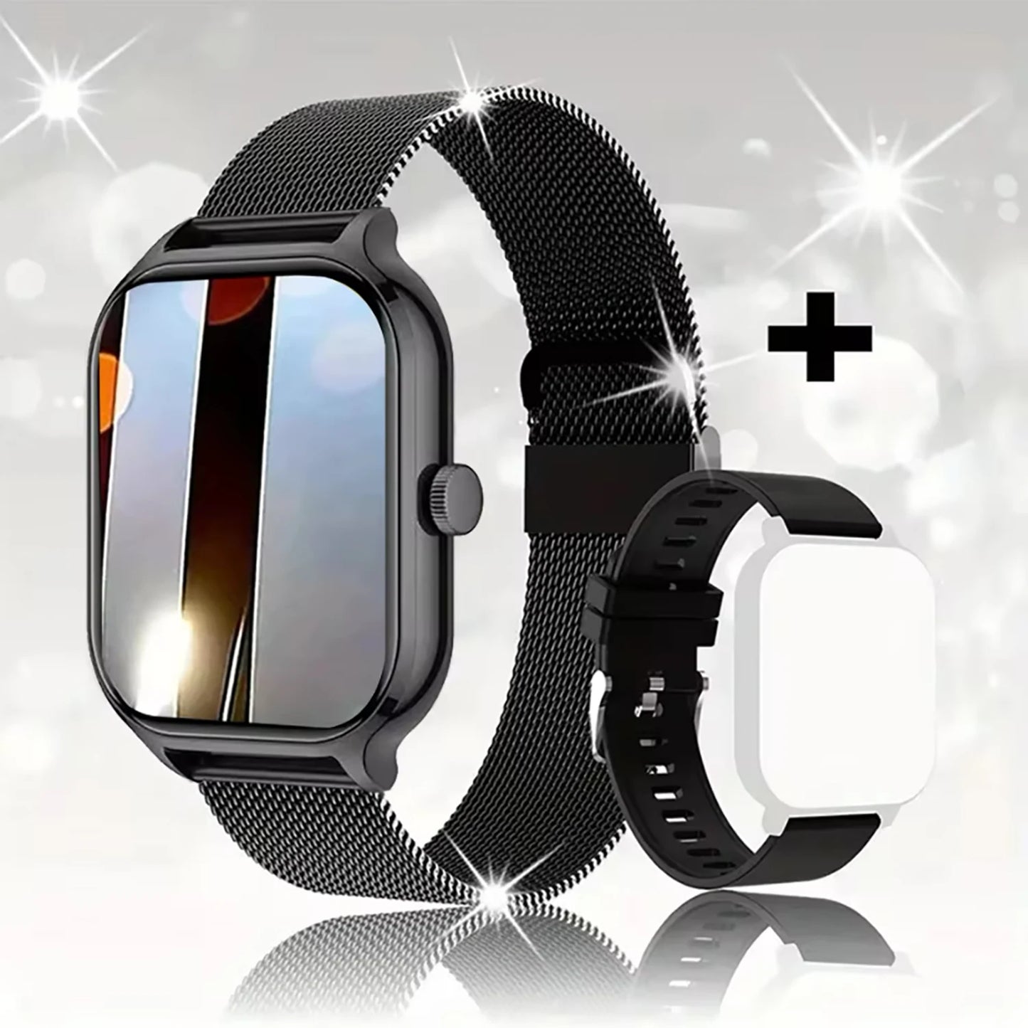 Strap Wise Blood Glucose Smart Watch with HD Screen and Heart Rate Monitoring