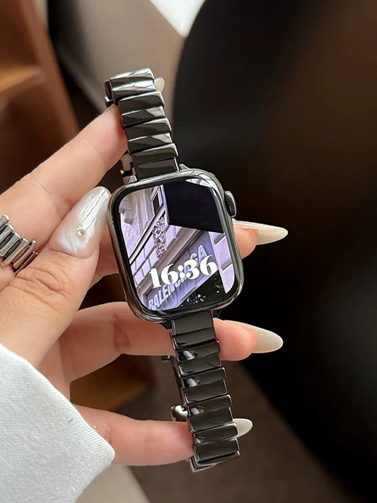 Luxury Slim Metal Apple Watch Band – Elegant Bracelet