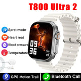 Strap Wise T800 U2 Smart Watch - 49mm Bluetooth Call & Music, Wireless Charging