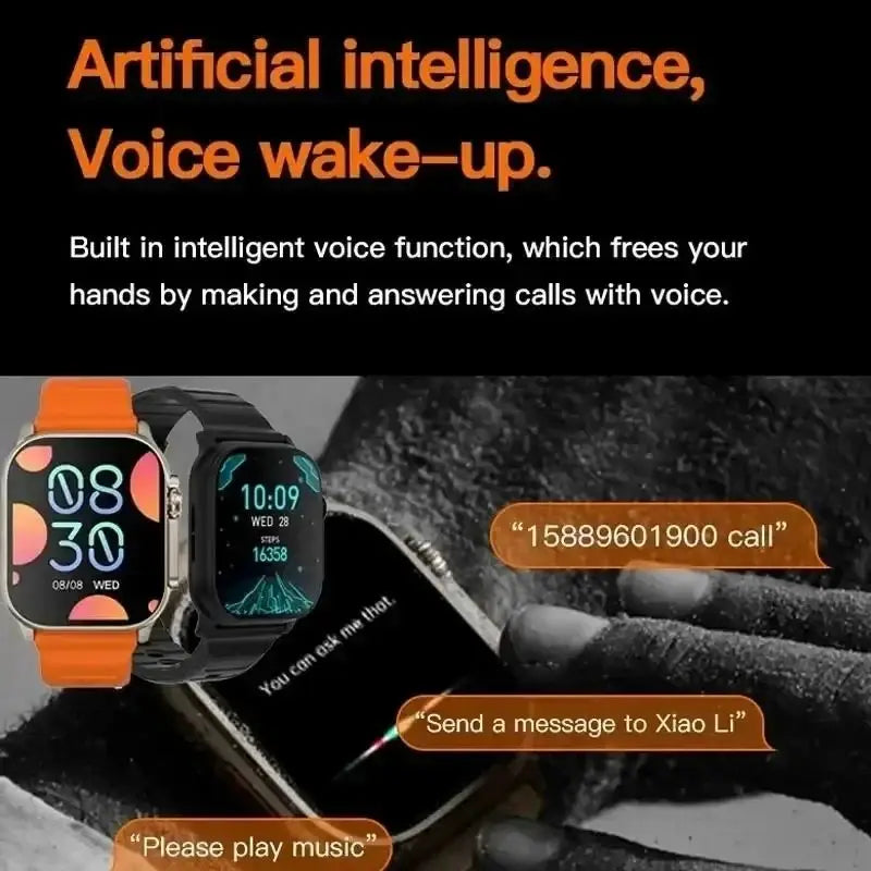 Strap Wise T900 Ultra 2 Smart Watch - 49mm AMOLED Display, Waterproof, Fitness Tracker, Bluetooth 5.0