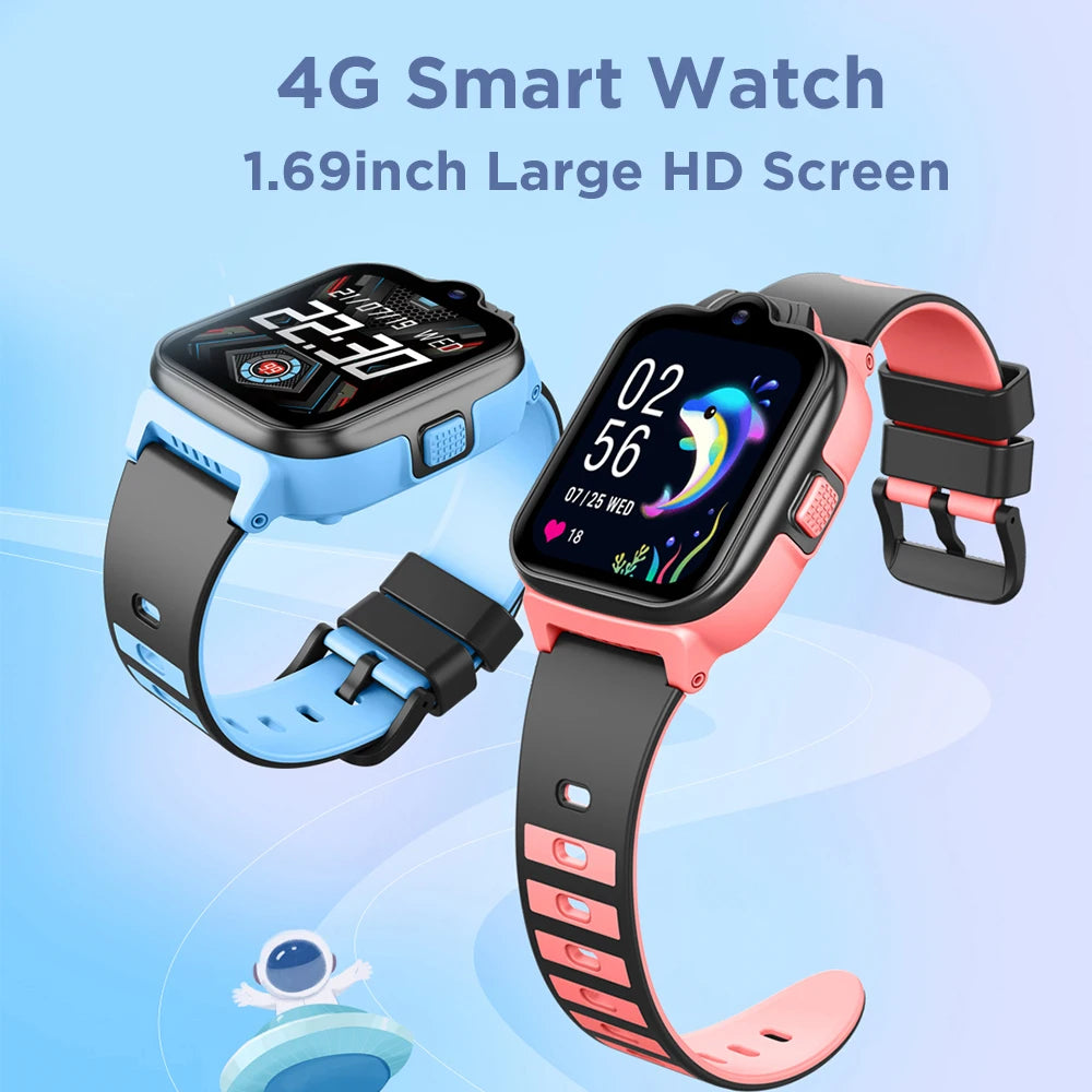 KGG 4G Kids Smart Watch Phone with Video Call, SOS & Tracker Features