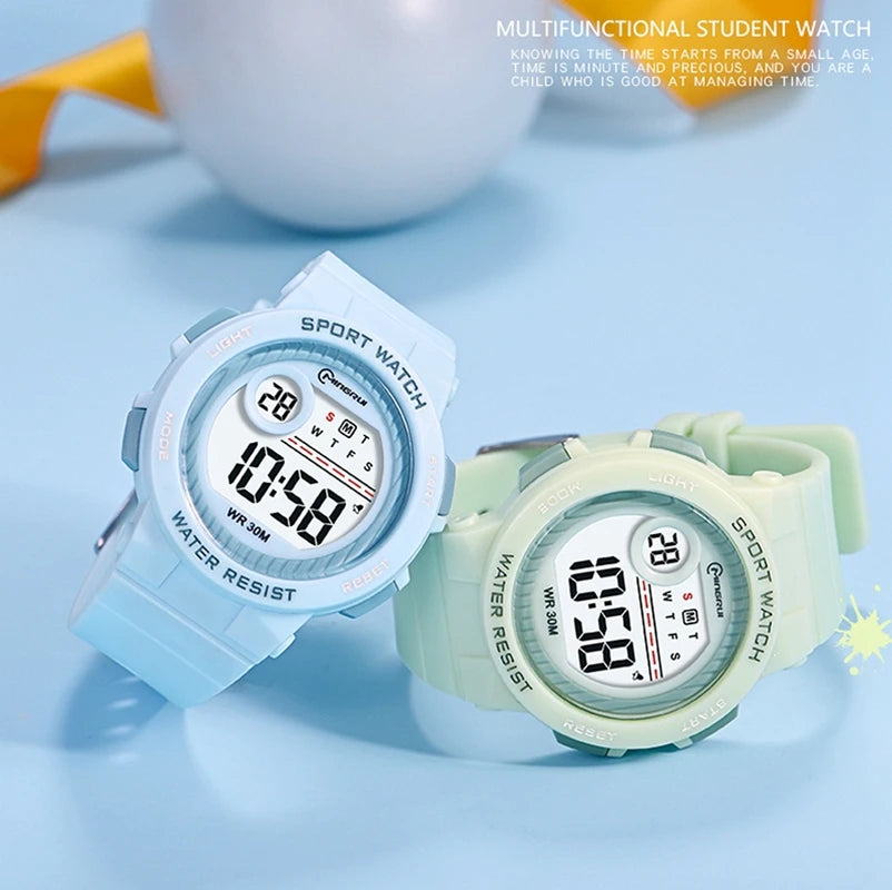 OHSEN Kids 30M Waterproof Digital Sport Watch with Stopwatch and Alarm