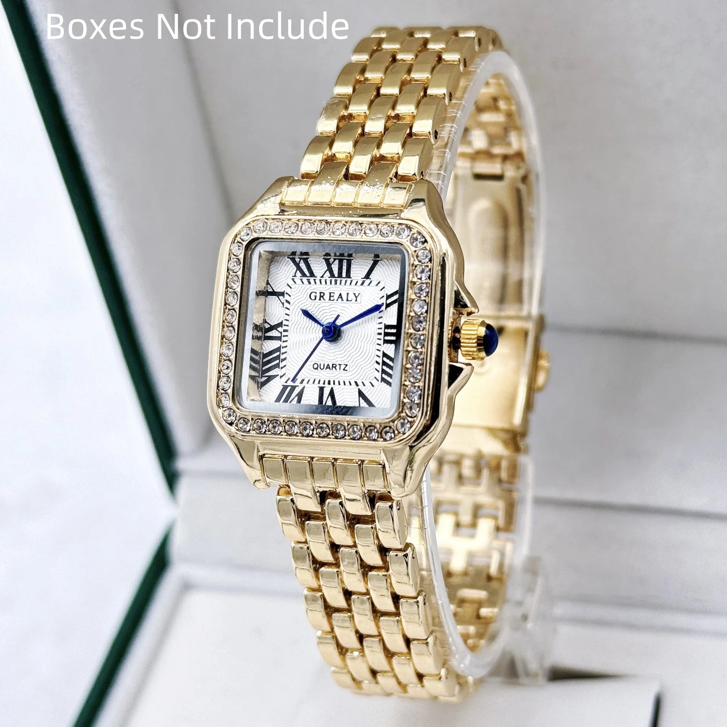 Light Luxury Women's Gold Stainless Steel Fashion Quartz Watch