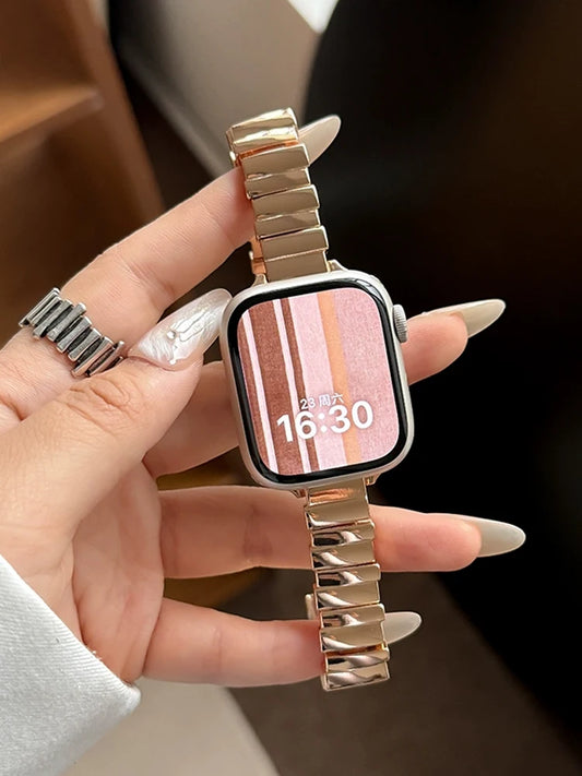 Luxury Slim Metal Apple Watch Band