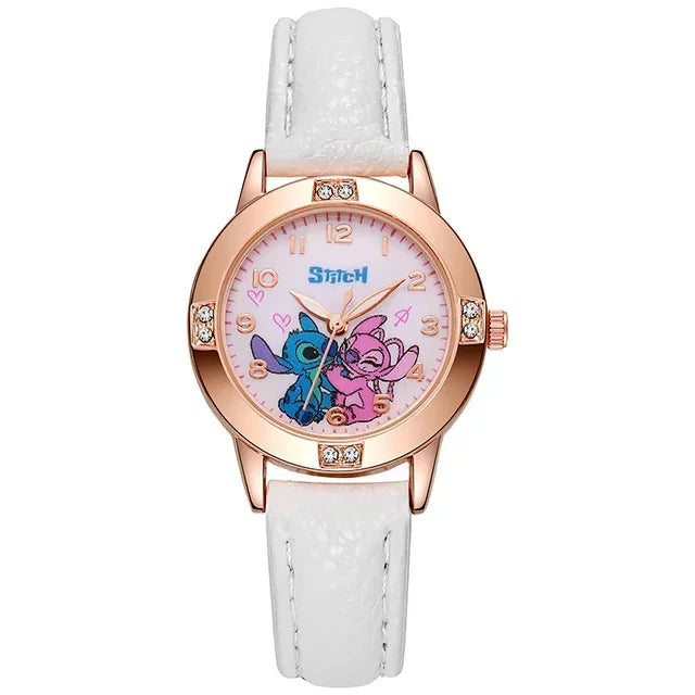 Cute Cartoon Kids' Quartz Watch with Imitation Diamonds