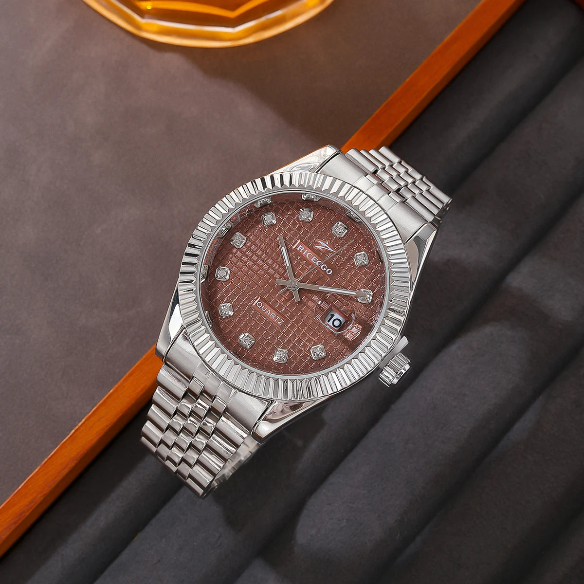 Classic Luxury Men's Quartz Wristwatch - Stainless Steel Business & Sport Style