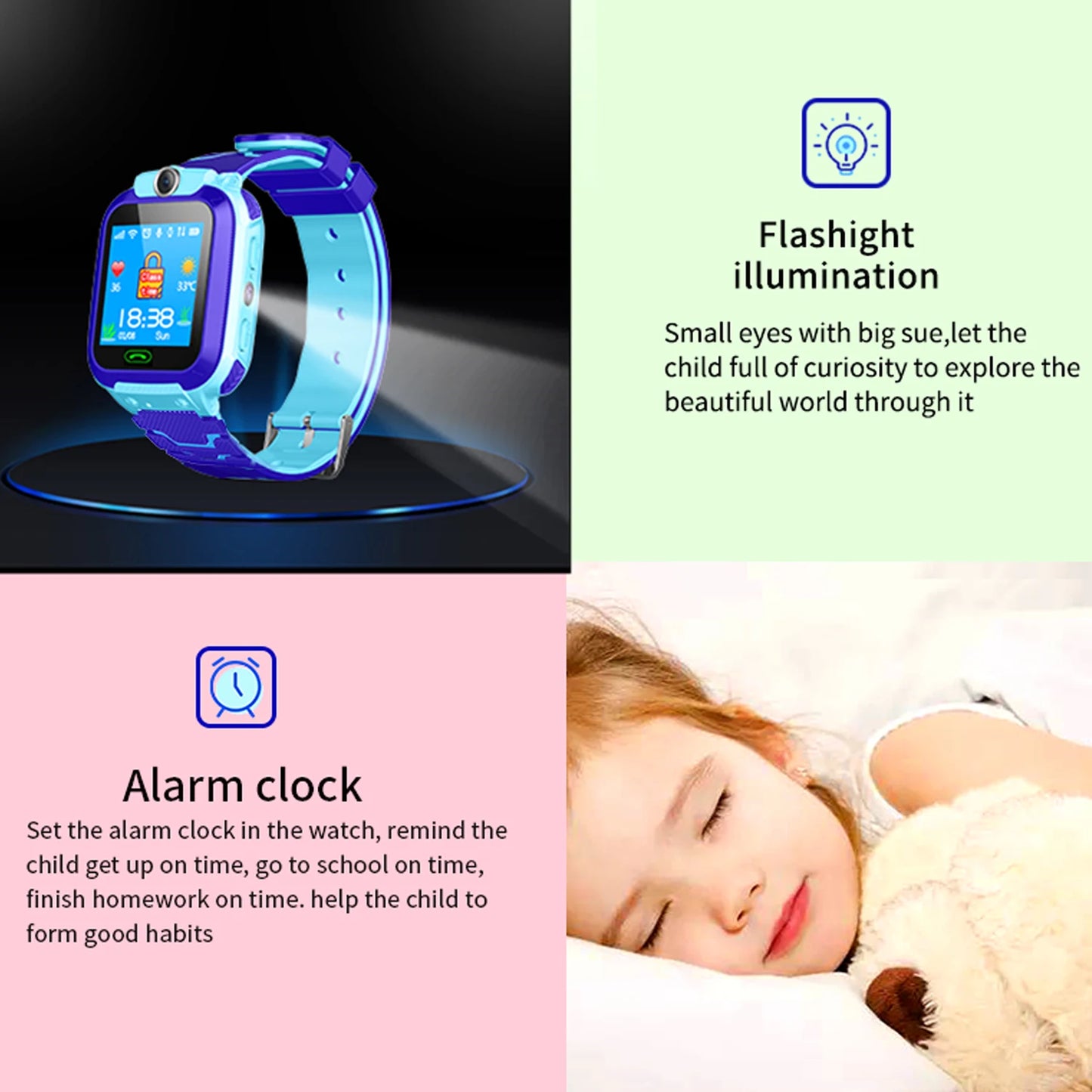 Kids' Smartwatch with Camera, Music, Games & Fitness Tracker