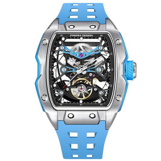 42MM Skeleton Dial Men's Mechanical Watch - Automatic, Waterproof, Sapphire Glass