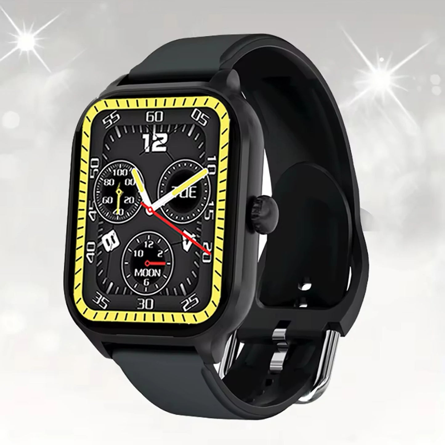 Strap Wise Blood Glucose Smart Watch with HD Screen and Heart Rate Monitoring