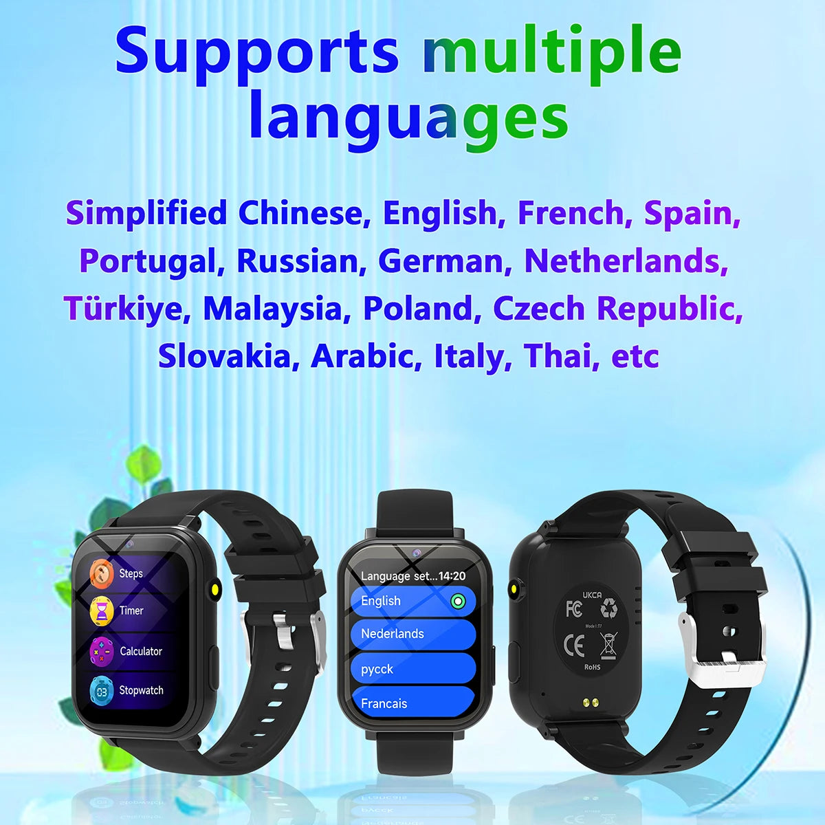 SIMSONLAB Kids Smart Watch with 18 Games, Camera, and Sleep Monitoring