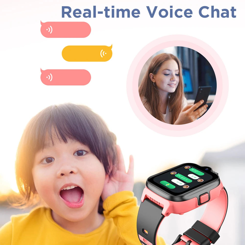 KGG 4G Kids Smart Watch Phone with Video Call, SOS & Tracker Features