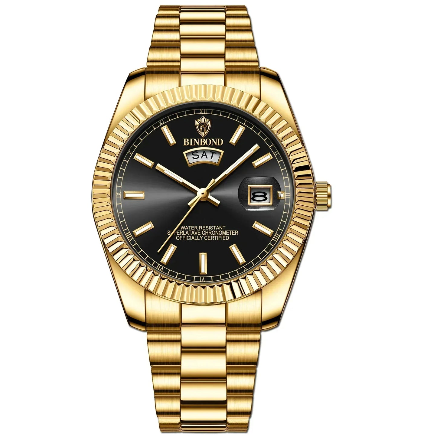 Men's Fashion Business Sports Quartz Watch - 30M Waterproof Luminous Calendar Timepiece