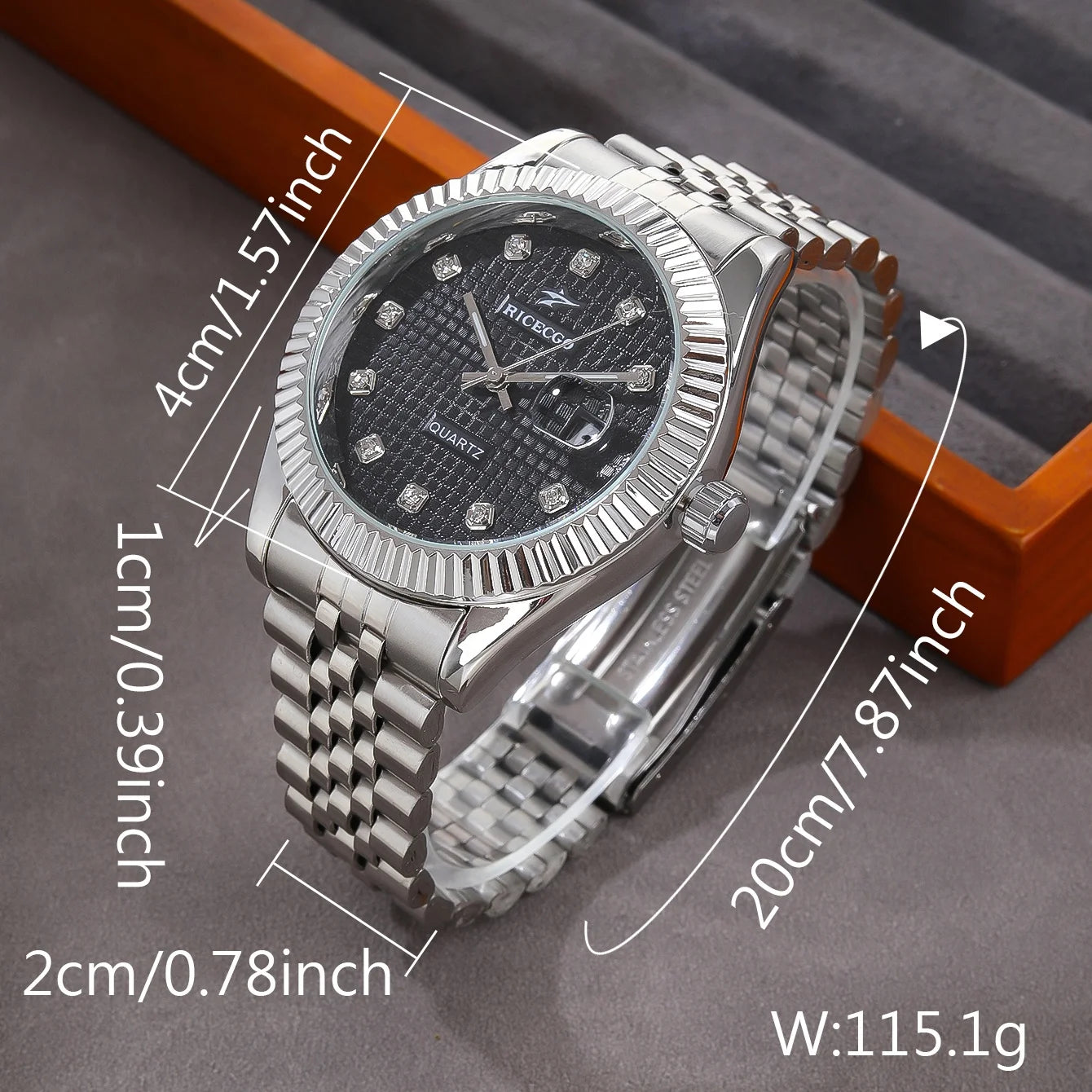 Classic Luxury Men's Quartz Wristwatch - Stainless Steel Business & Sport Style