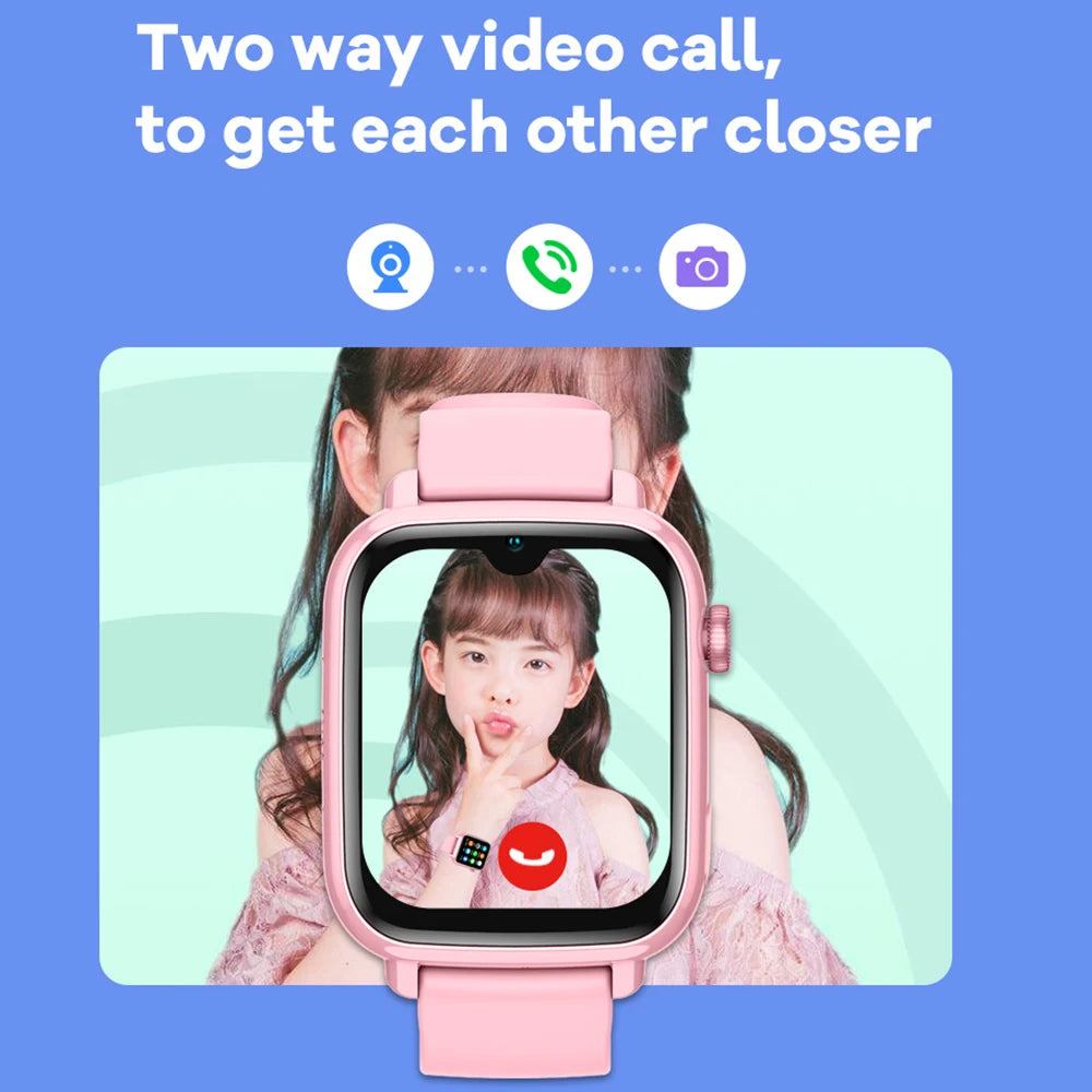 KGG 4G Smart Kids Watch with GPS, Video Call, and SOS功能