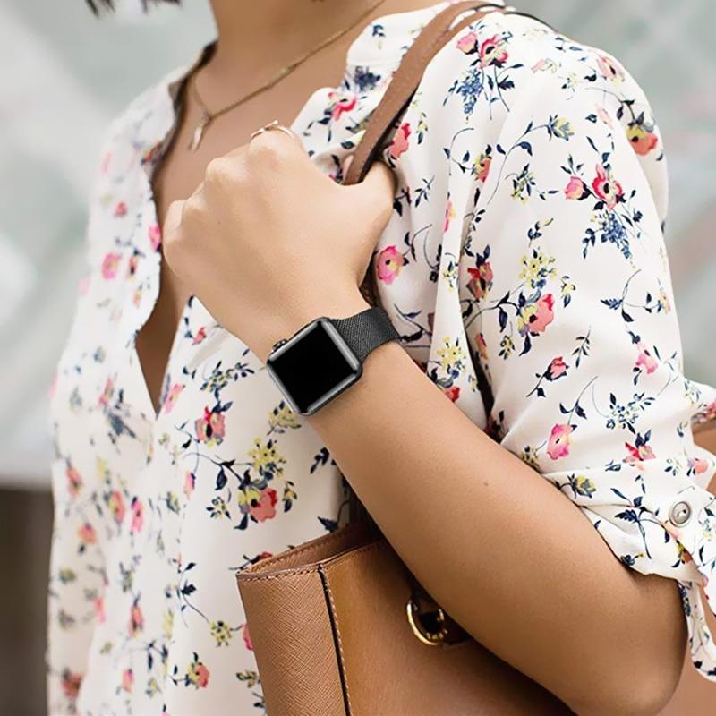 Aere Refined Slim Stainless Steel Watch Band for Apple Watch