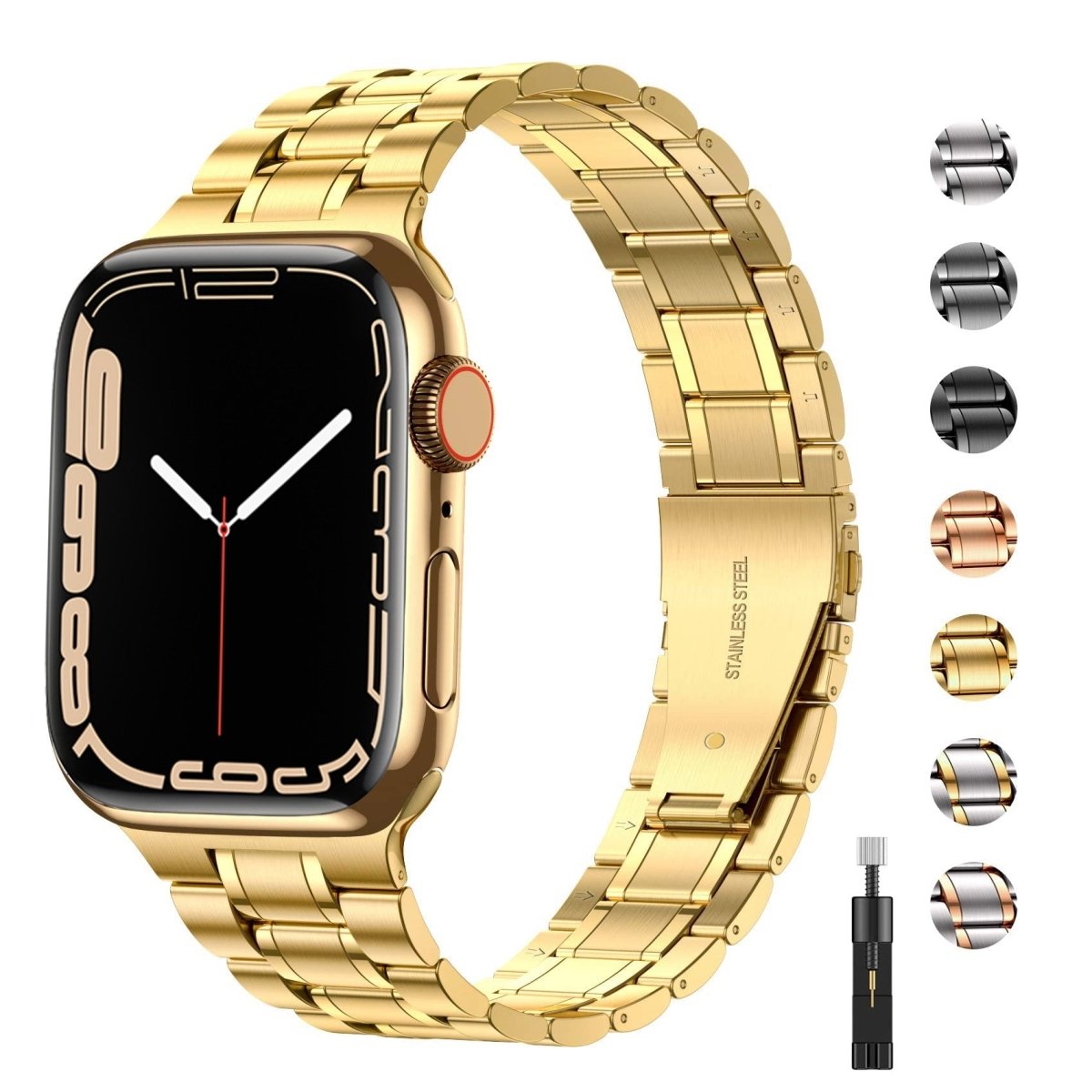 Cerno Premium Aviation Grade Stainless Steel Watch Band