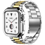 Class Stainless Steel Apple Watch Band with Silicone Protector