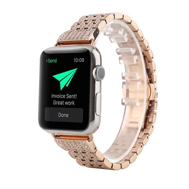 Gleamin Luxury Rhinestone Apple Watch Band