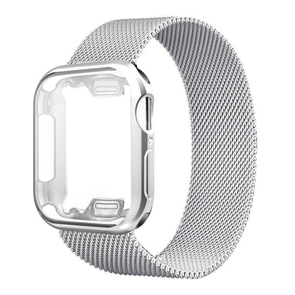 Felix Luxe Stainless Steel Mesh Band & Case for Apple Watch