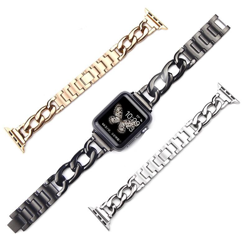 Nomen Luxe Denim Chain Strap for Apple Watch