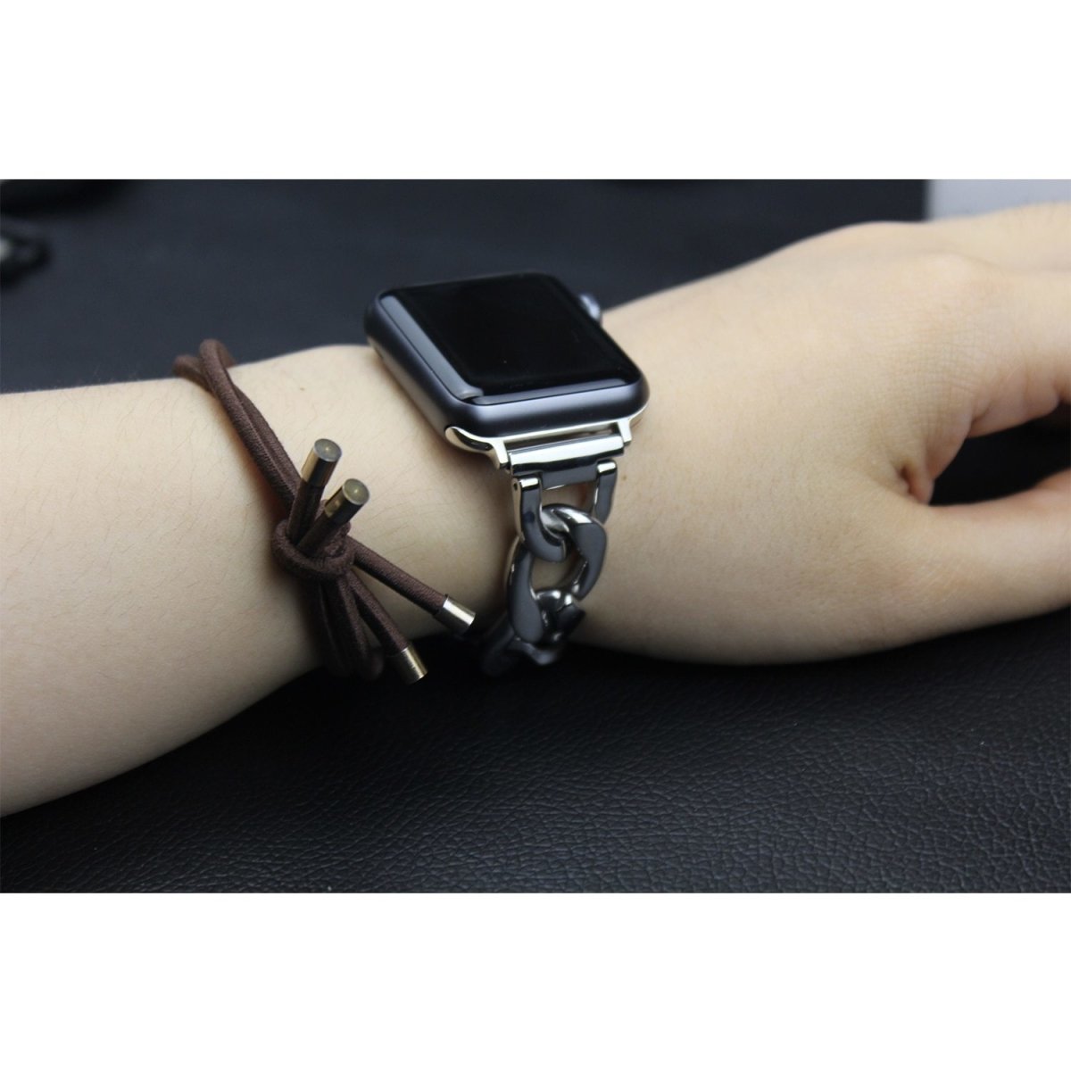 Nomen Luxe Denim Chain Strap for Apple Watch